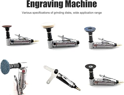 Miniatura 3 de Mini lijadora de aire AG315BS en ángulo recto 20000-25000rpm, construcción de rodamientos de bolas, herramienta de pulido neumática con disco de