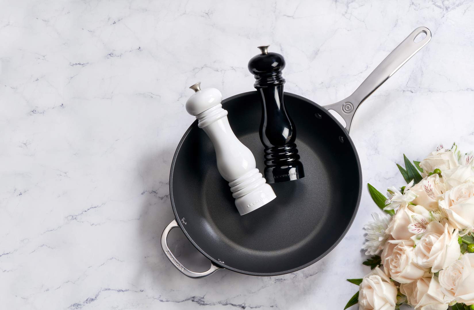 le creuset flint salt and pepper