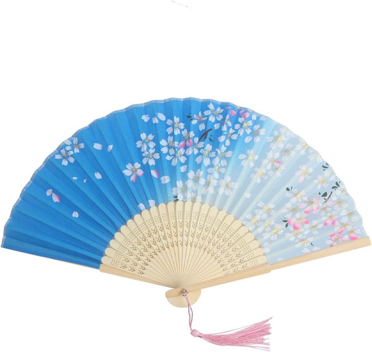 [DERAYEE] 扇子 折り畳み 竹製 和風 夏 おしゃれ 手持ち お祭り 花火大会用 和小物 プレゼント 綺麗