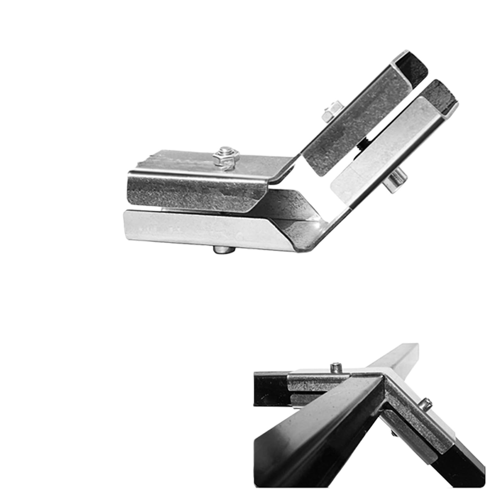 CUNZJIA Stainless Steel Joint Square Tube Connector Connection Fastener for Furniture Framing and Structural Enduring