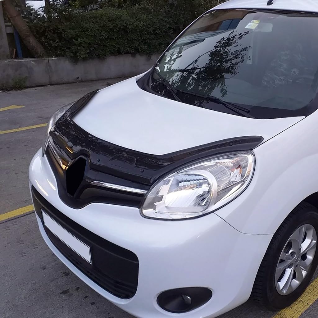 Pour Renault Kangoo 2014 + Protection de Capot Avant Bug Bouclier Déflecteur Capot Pierre Boucliers Piano Noir