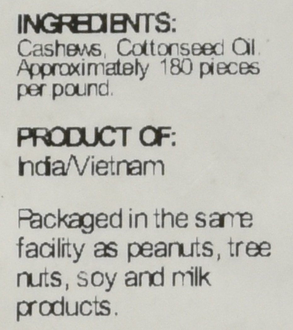 Sincerely Nuts – Whole Cashews - Roasted and Unsalted | High in Protein Everyday Healthy Snack - Rich in Nutrients |Vegan, Keto & Kosher | Gourmet Quality Vegan Cashew - 3 (LB). Bag
