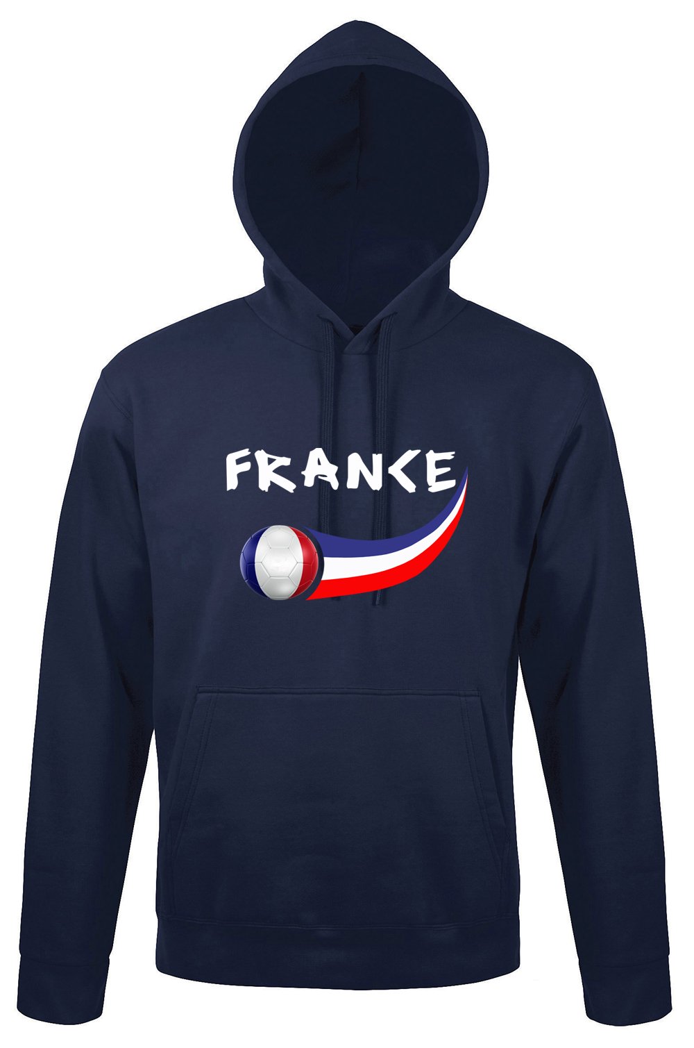 Supportershop Men France Hooded Sweatshirt - Blue, 2 X-Large arge arge arge