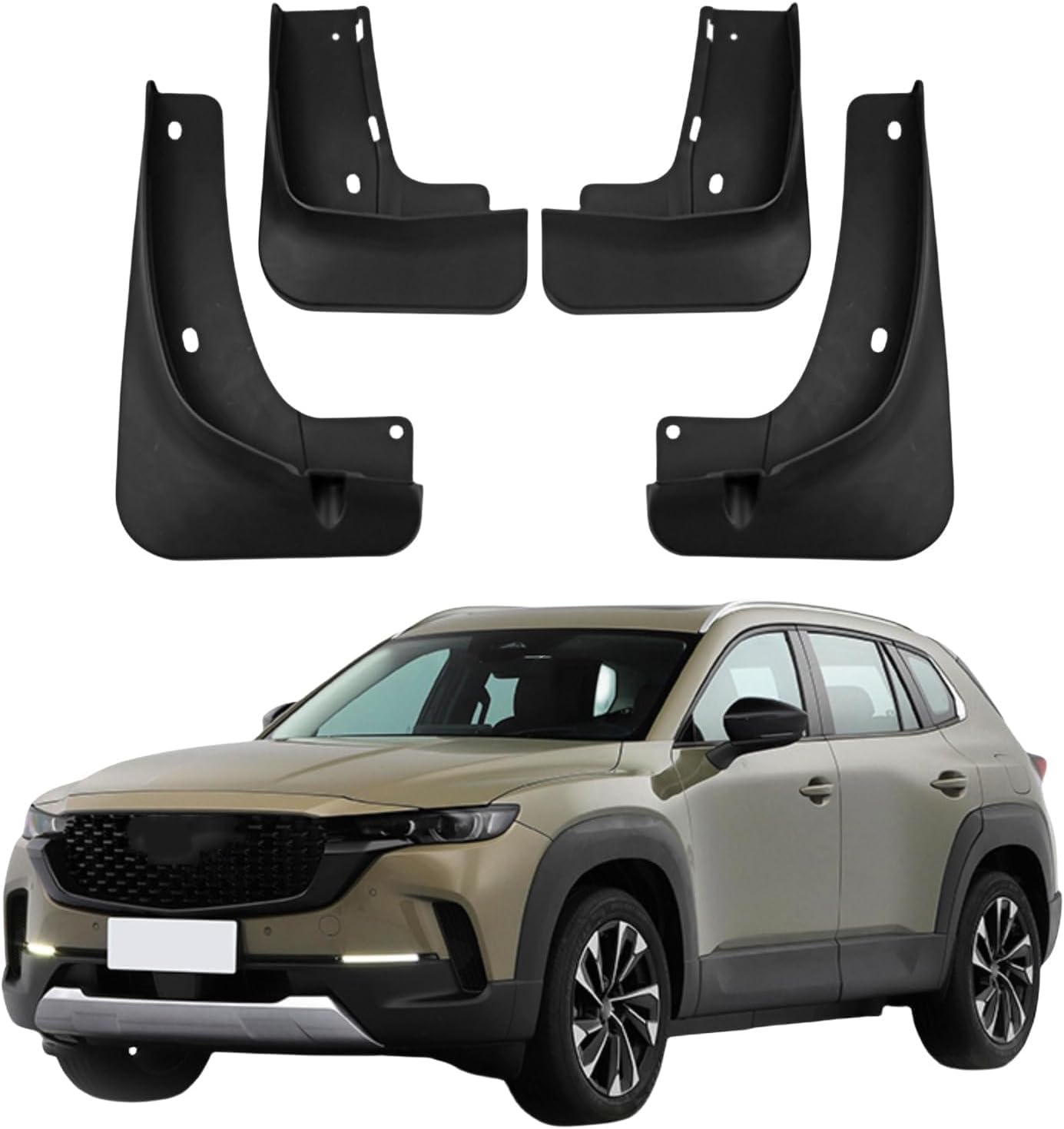 liufangfc 4PCS Heavy Duty Rubber Mud Flaps for Mazda CX-50 2023