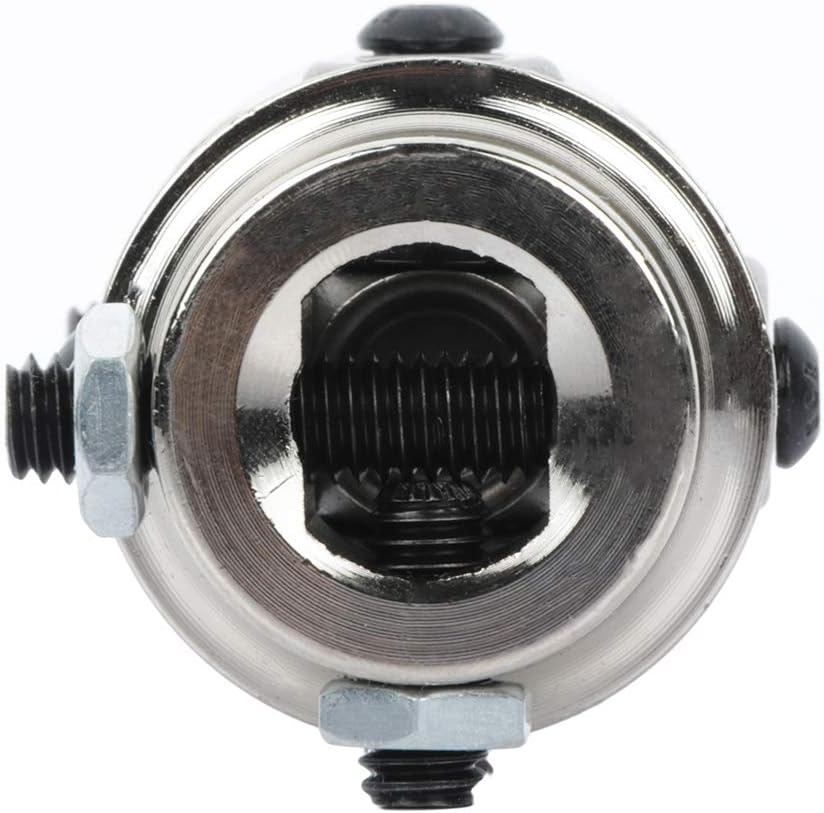 OCPTY 3/4" DD X 3/4" DD Steering Universal Joints Black Single U-Joint Shaft Working Angle 35 Degree 83mm