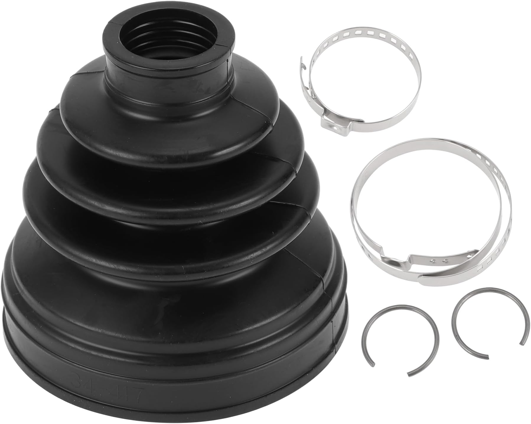1 Set CV Joint Boot Kit for Nissan Maxima 2002 for Nissan Juke 2014-2017 Inner Constant Velocity Joint Boot W/Clamps No.397416N225 Black Rubber