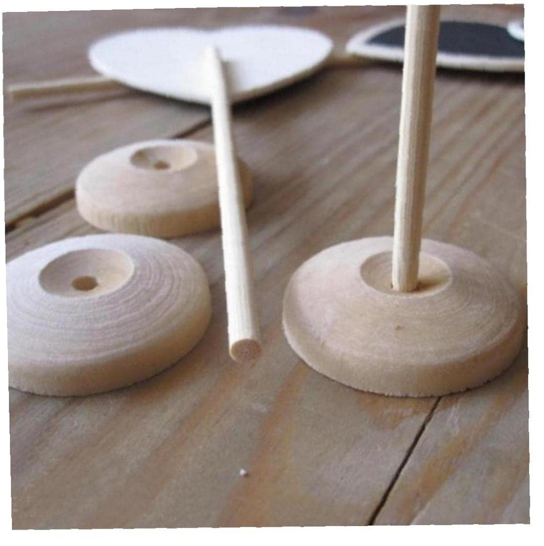 Lavagnette Cuore In Legno - 20 Pz, 6.5x6.5cm, Con Cordino, Per Matrimoni, Feste E Decorazioni - Foto 11