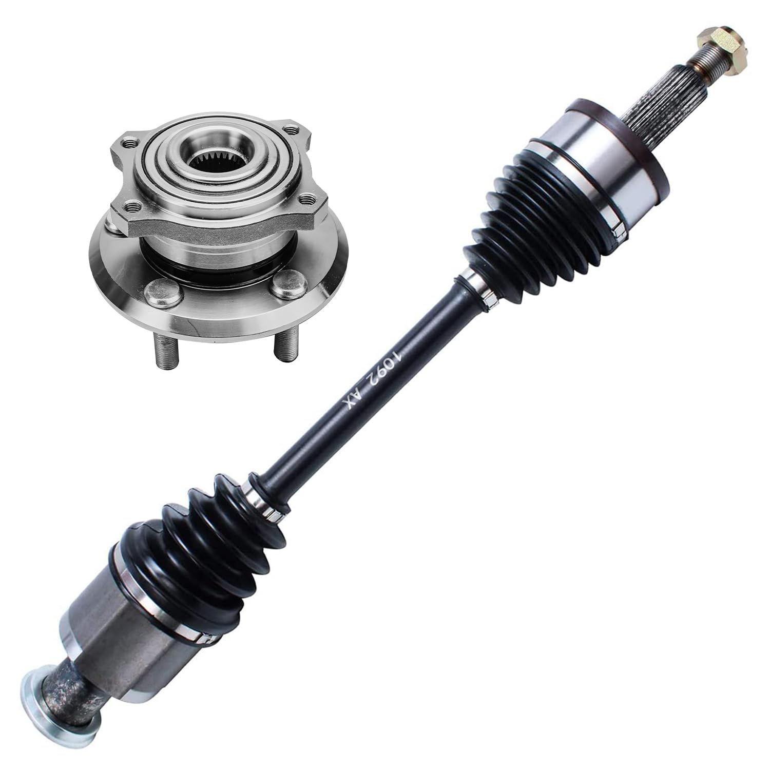 Detroit Axle - AWD Front Wheel Bearing Hub Kit for 2005-2023 Chrysler 300