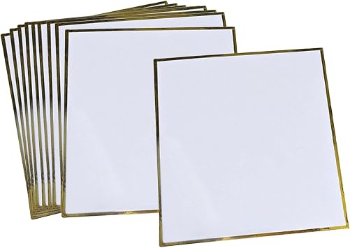 10 Pieces Shikishi Boards Boards Rectangular Versatile Washi Paper for Anime Collectors Cosplay Autographs, 15x21 cm