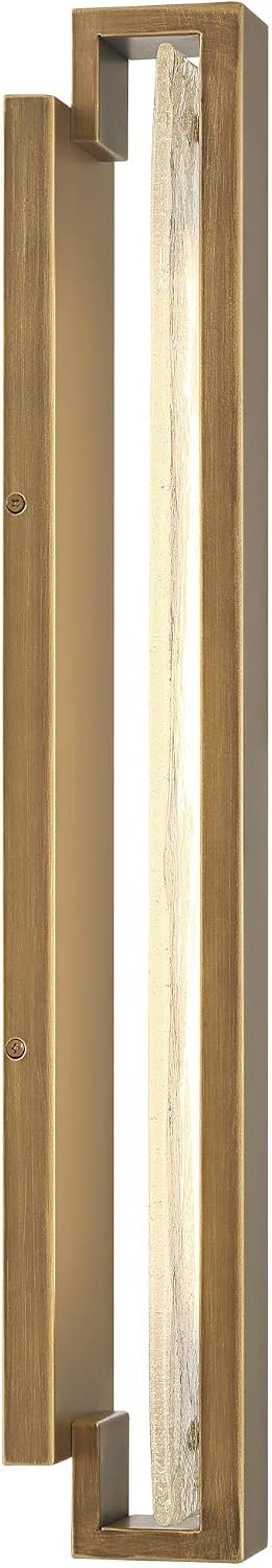 Possini Euro Design Possini Euro Cascadia 23 1/2" Wide Brass and Glass LED Bath Light