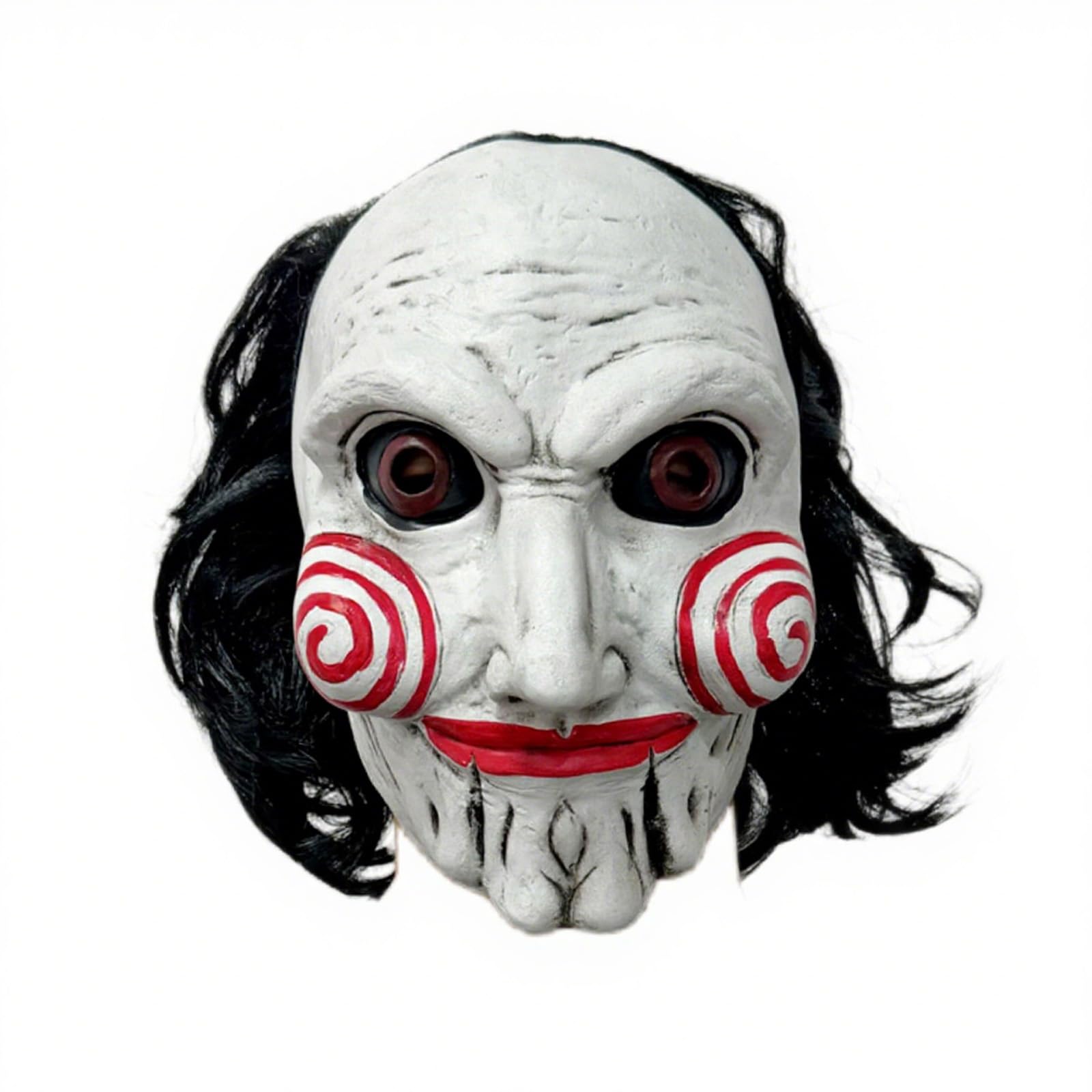 HarnyLoom Jason Killer Clown Nun Mask Terrifier Halloween Adults Men, Horror Killers Latex with Hair, Horror Costume Prop Realistic Masks Adult New Halloween Theme Party Cosplay Fancy Dress (Color 8) — image 1