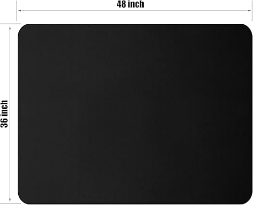 Vista 27 de Kuyal Tapete transparente para silla de piso de madera dura, 30 x 48 pulgadas, tapete protector de madera/azulejos para oficina y hogar