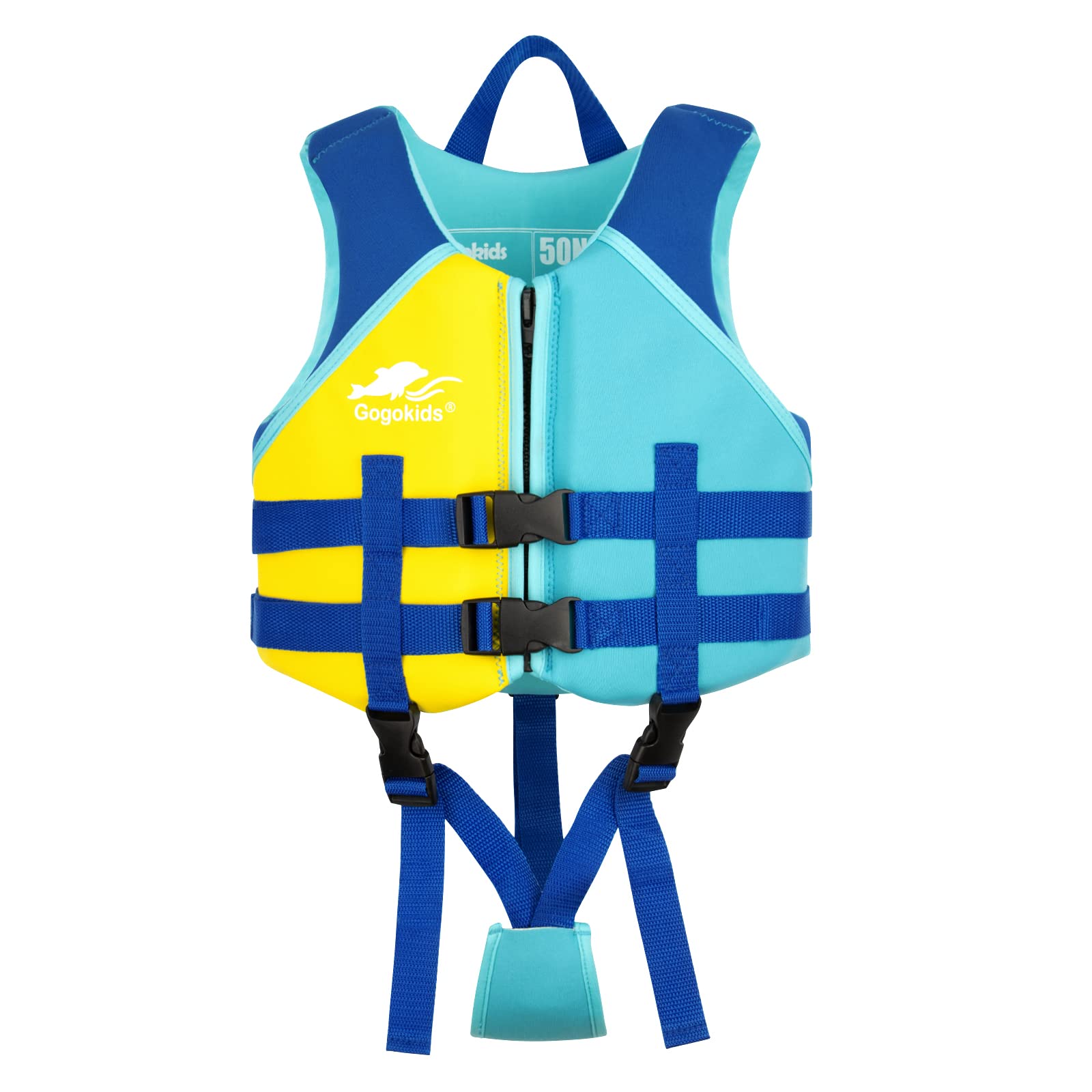 OldPAPA Kids Swim Vest- Toddlers Floaties for Learn to Swim, Swimming Vest for Child with Adjustable Safety Strap, Water Sports Buoyancy Pool Float Swimwear Fits Boys & Girls 30-50 lbs/2-9 yrs