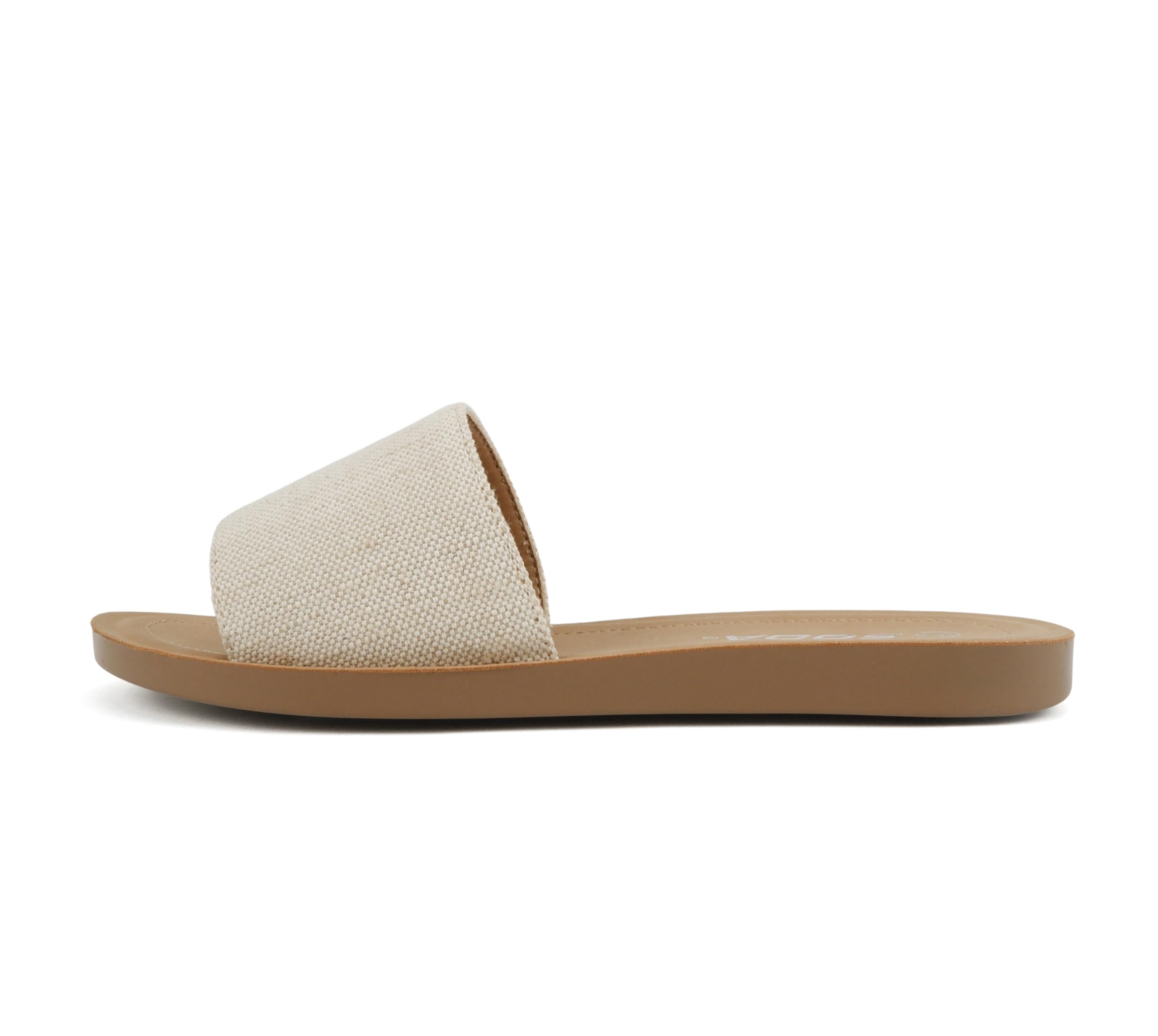 Soda Shoes Efron-S Women Flip Flops Basic Plain Slippers Slip On Sandals Slides Casual Peep Toe Beach
