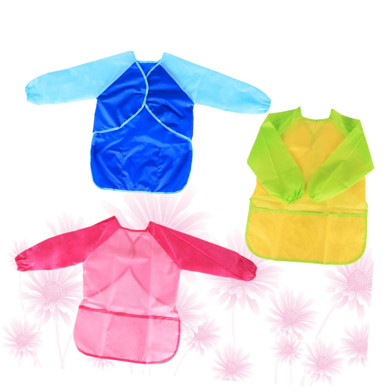 Toyvian 9pièces Tablier De Peinture Garçon Fille Étanche Lot De Blouse Longue Pour Activités