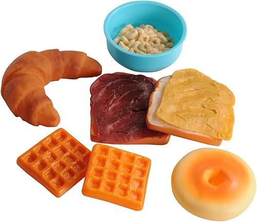 Miniatura 2 de Kaplan Early Learning - Juego de comida de desayuno de tamaño real, 24 piezas para niños, promueve una alimentación y nutrición saludables, ideal