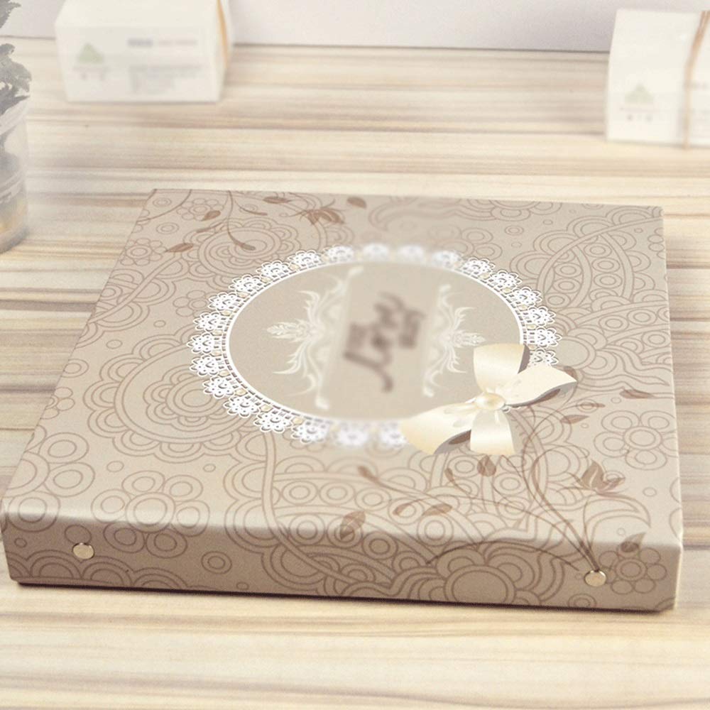 Album - modny album do scrapbookingu z tkaniną ze stronami z otwieraniem zdjęć lepki typ scrapbooking