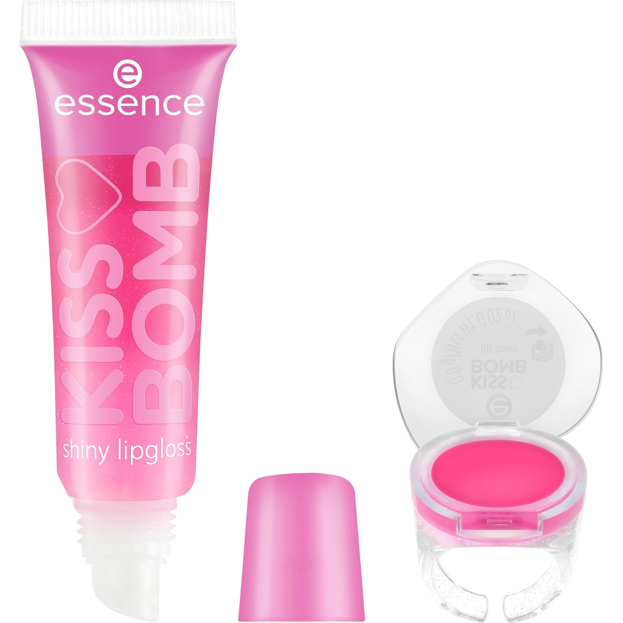 essence KISS BOMB shiny lipgloss & lip balm, shiny (10.8ml)