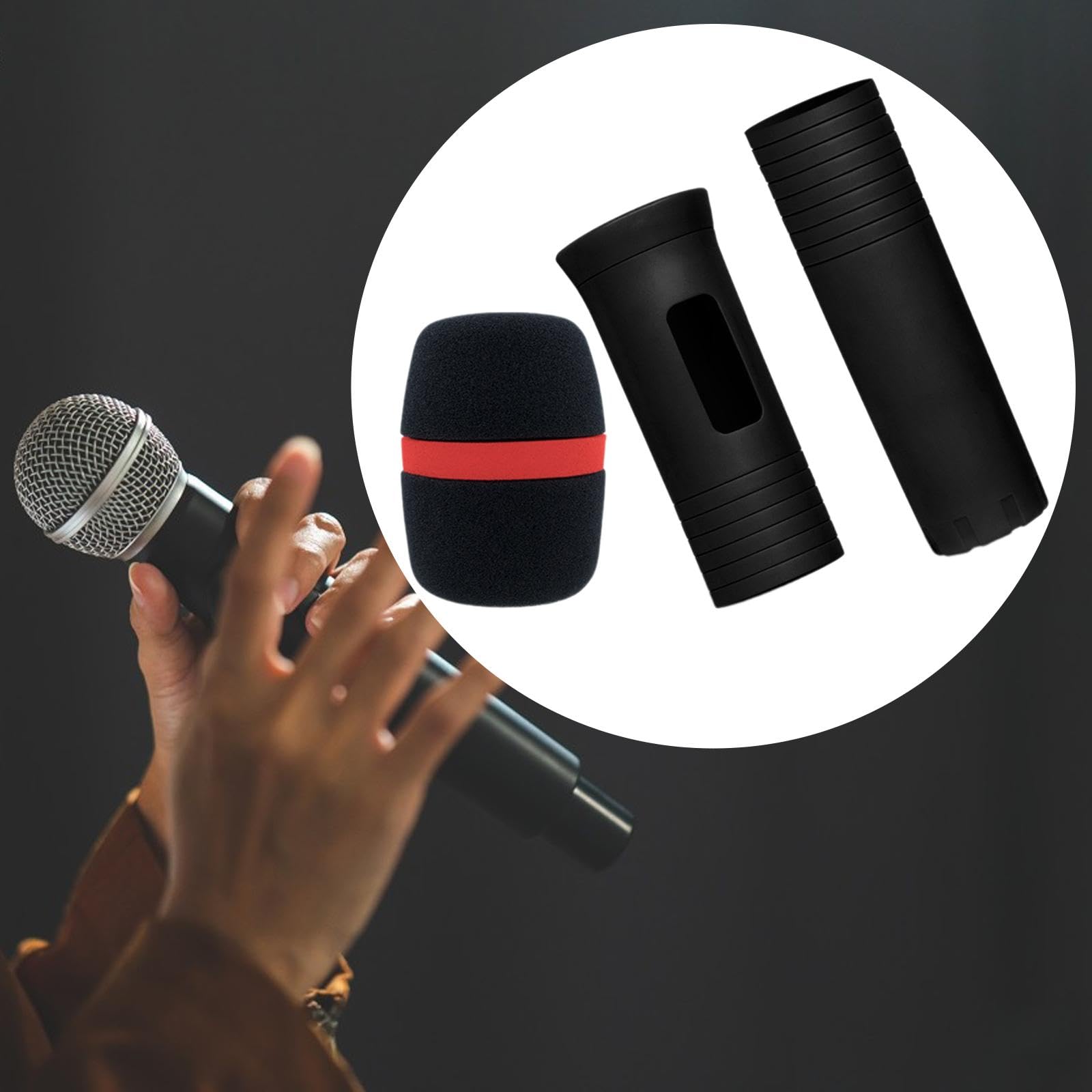マイクのカバー Amazon | Colaxi マイク保護カバー マイク グリップ カバー