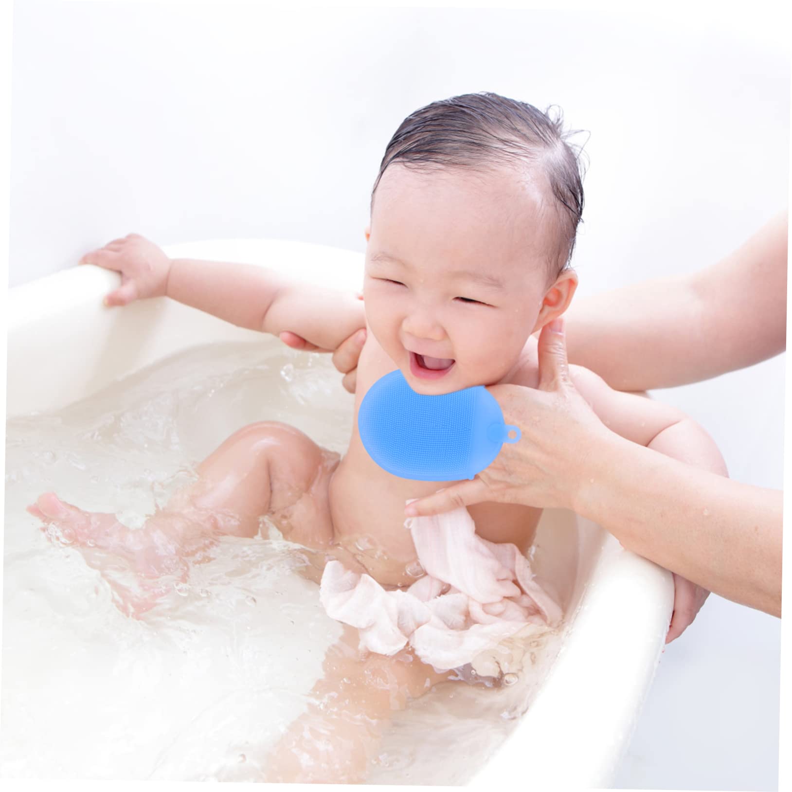 2piezas Cepillos De Silicona Para Baño Exfoliantes Para Cuerpo y Masaje De Cabelludo Herramientas De Limpieza Para Bebés y Adultos Baño Familiar y Uso Piscinas