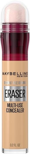 Maybelline Instant Age Rewind Eraser Dark Circles Treatment Matte Liquid Concealer,Full Coverage For Sensitive Skin, Sand, 0.2 Fl. Oz., 1 Count