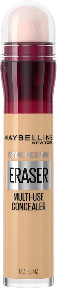 Maybelline NY Instant Age Rewind Corretivo Líquido, Multiuso que Corrige Olheiras e Linhas Finas, Contorna e Ilumina, Alta Cobertura e Fórmula Vegana, Cor 122 Sand, 6ml