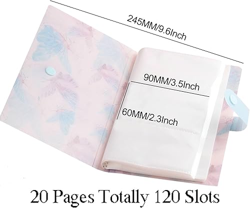 Miniatura 2 de MIAO YUAN 4 piezas de calcomanías de arte de uñas, libro de almacenamiento de calcomanías artísticas, organizador de colección de calcomanías para