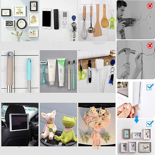 Miniatura 6 de Cinta adhesiva de doble cara resistente, cinta adhesiva nano extra grande de doble cara, cinta de montaje transparente, tiras adhesivas, cinta