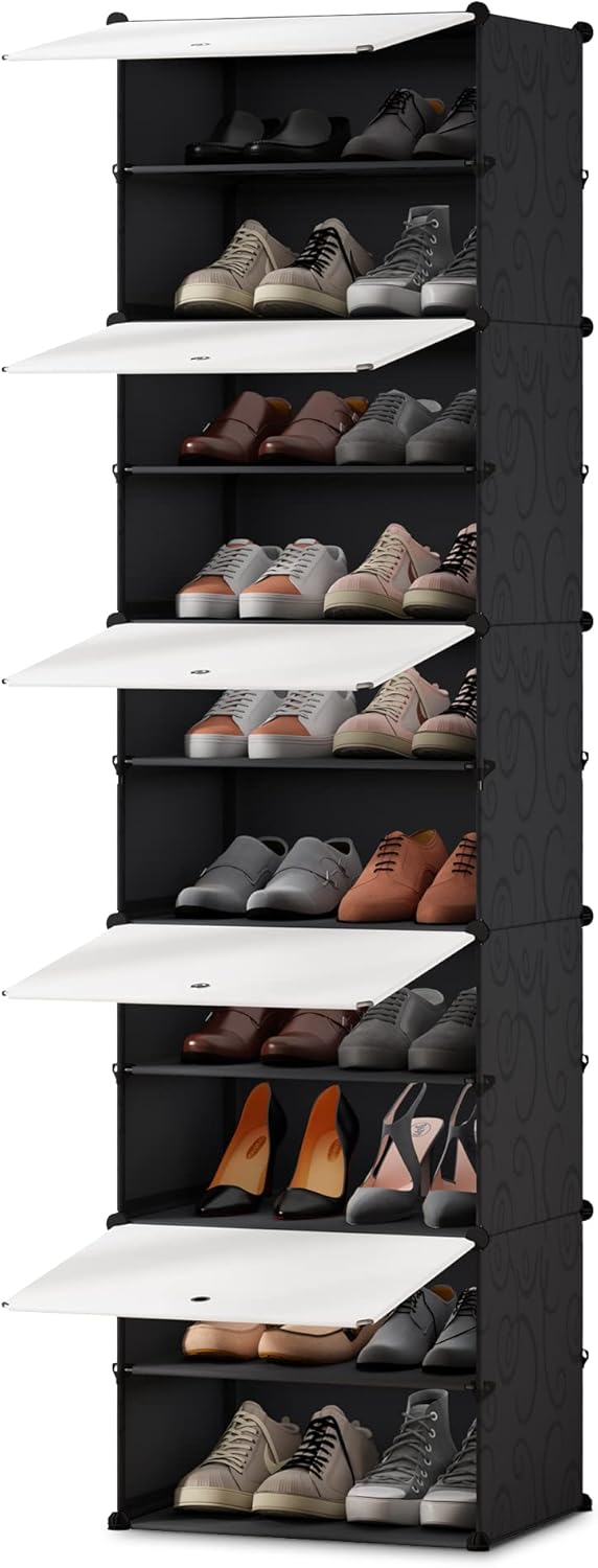 JOISCOPE Shoe Rack, 10 Tier 20 Pairs Shoe Storage