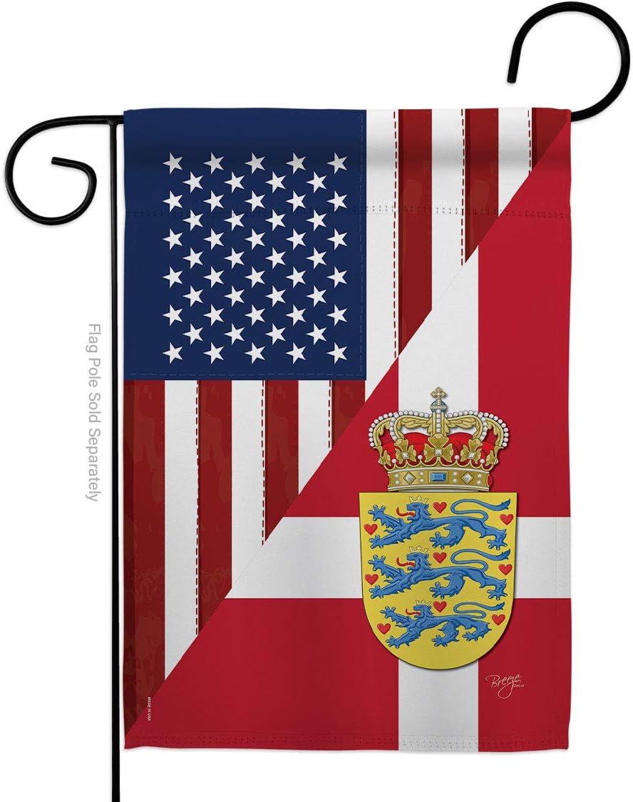 Breeze Decor FS-G-108387-IP Regional American Alliance World Country Particular Area US Denmark Friendship, Made in USA