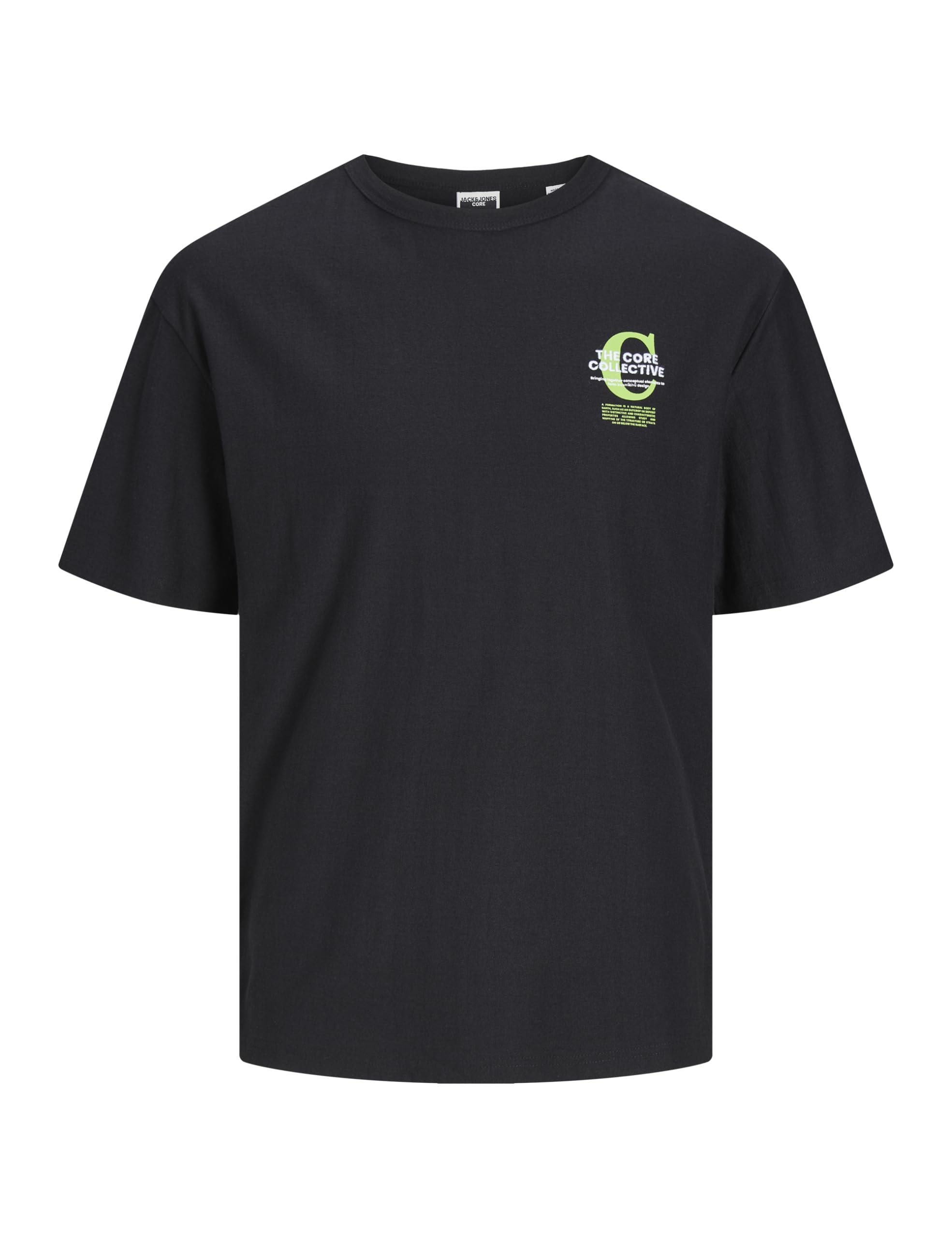 JACK&JONES JCOHOLGER Tee SS Crew Neck, Black, M