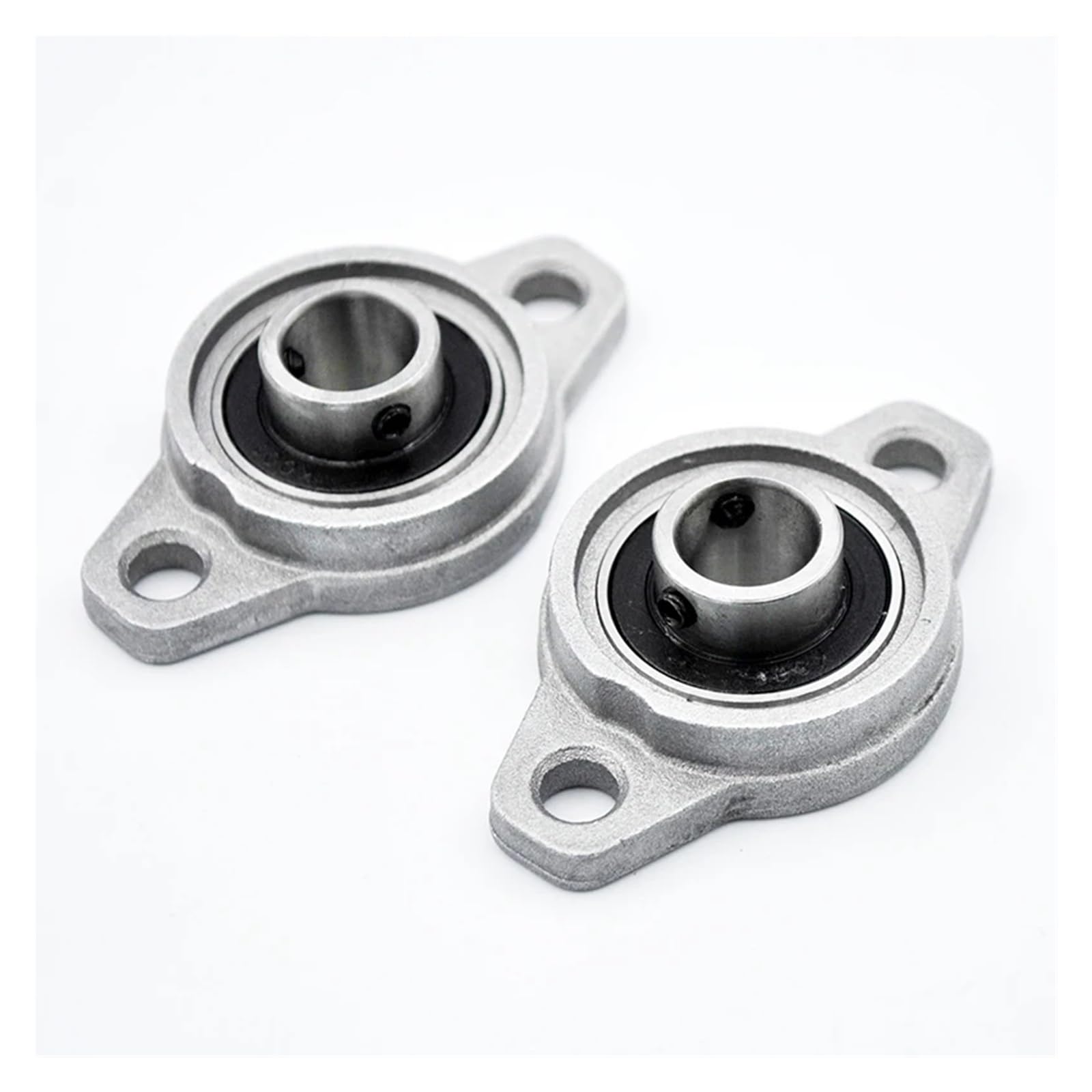 Stehlager-Kugellager, KFL001 Lager Zinklegierung Stehlager Bohrung Innendurchmesser 12 mm Mini Kleine Lager mit Gehäuse(2Pcs)