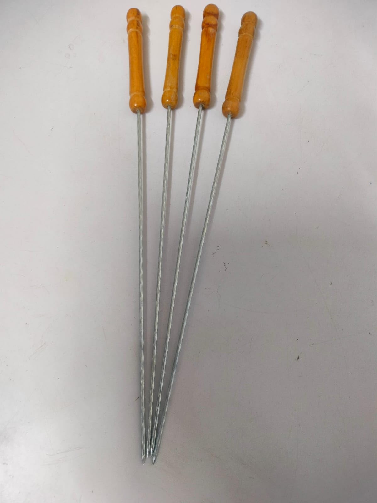12 Inch Stainless Steel Barbeque Skewers Set (4) | Breathable material-image-24