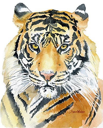 Amazon.com: Tiger Watercolor Fine Art Print : Handmade Products