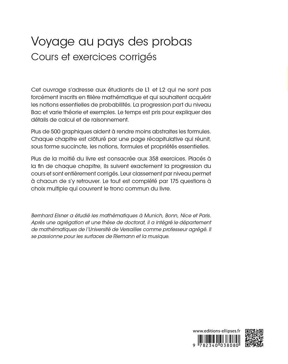 Voyage au pays des probas: Cours et exercices corrigés