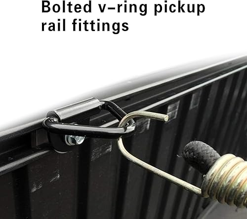 Miniatura 6 de Gseigvee Pack-4 anclajes de amarre para automóvil, anillos de metal en forma de V, ganchos de amarre de carga, kits de herramientas atornilladas,