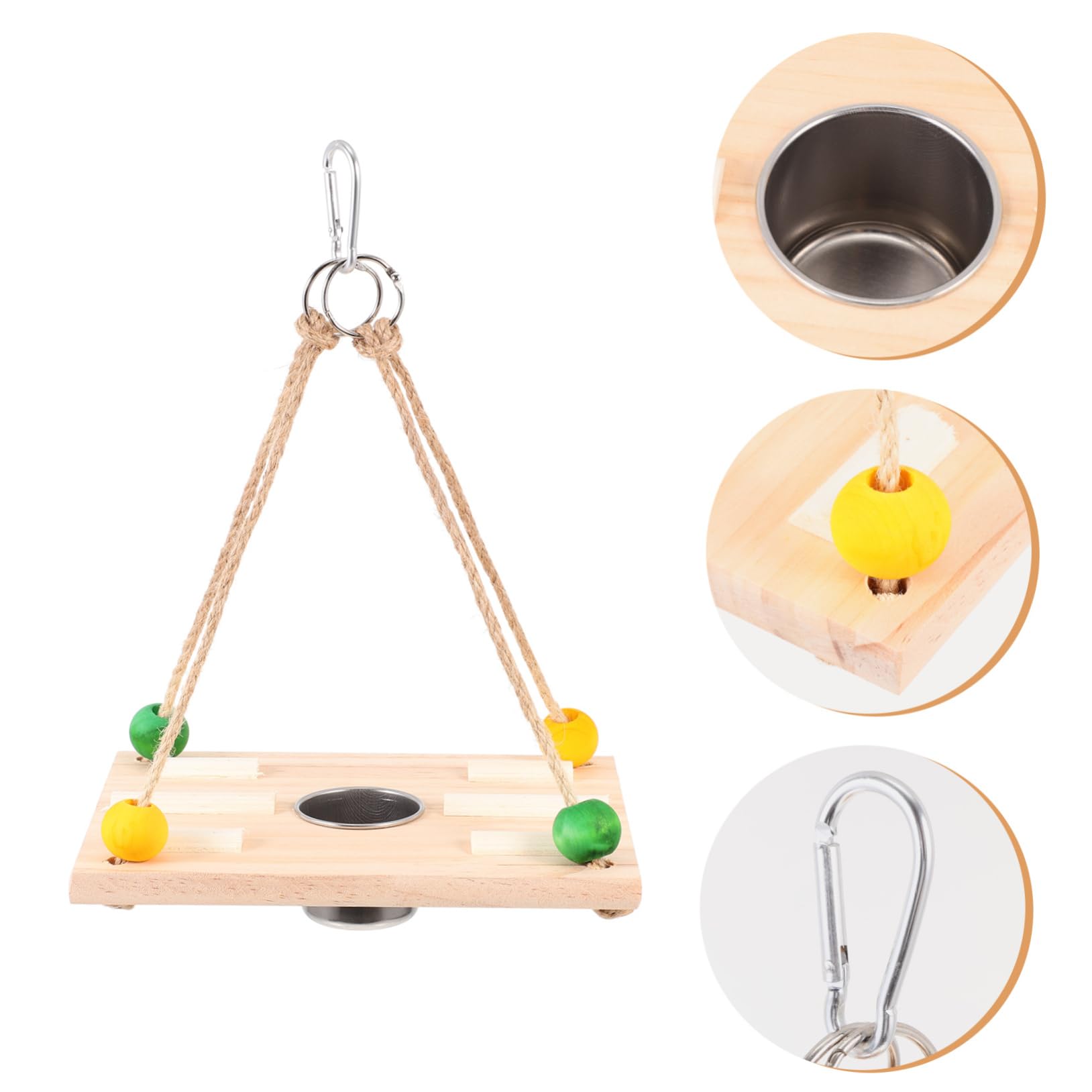SUPVOX 5pezzi Mangiatoia Per Alimentare Per Pappagalli e Piccole Dimensioni e Facile Appendere