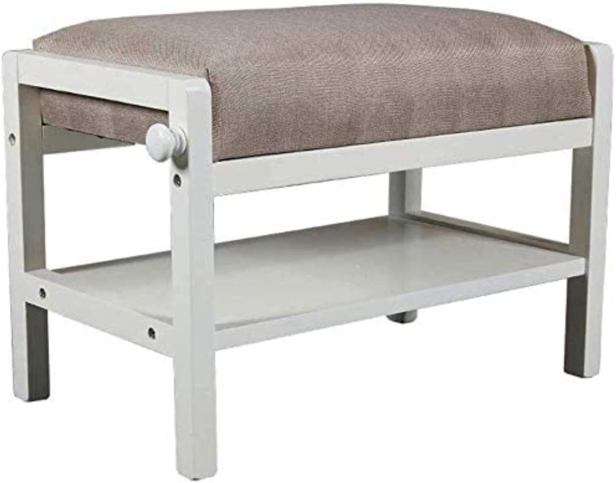 Amazon.co.jp 椅子 ストレージStool家庭用ソリッドウッドストレージスツール、リビングルームベッドルームウェア靴スツール