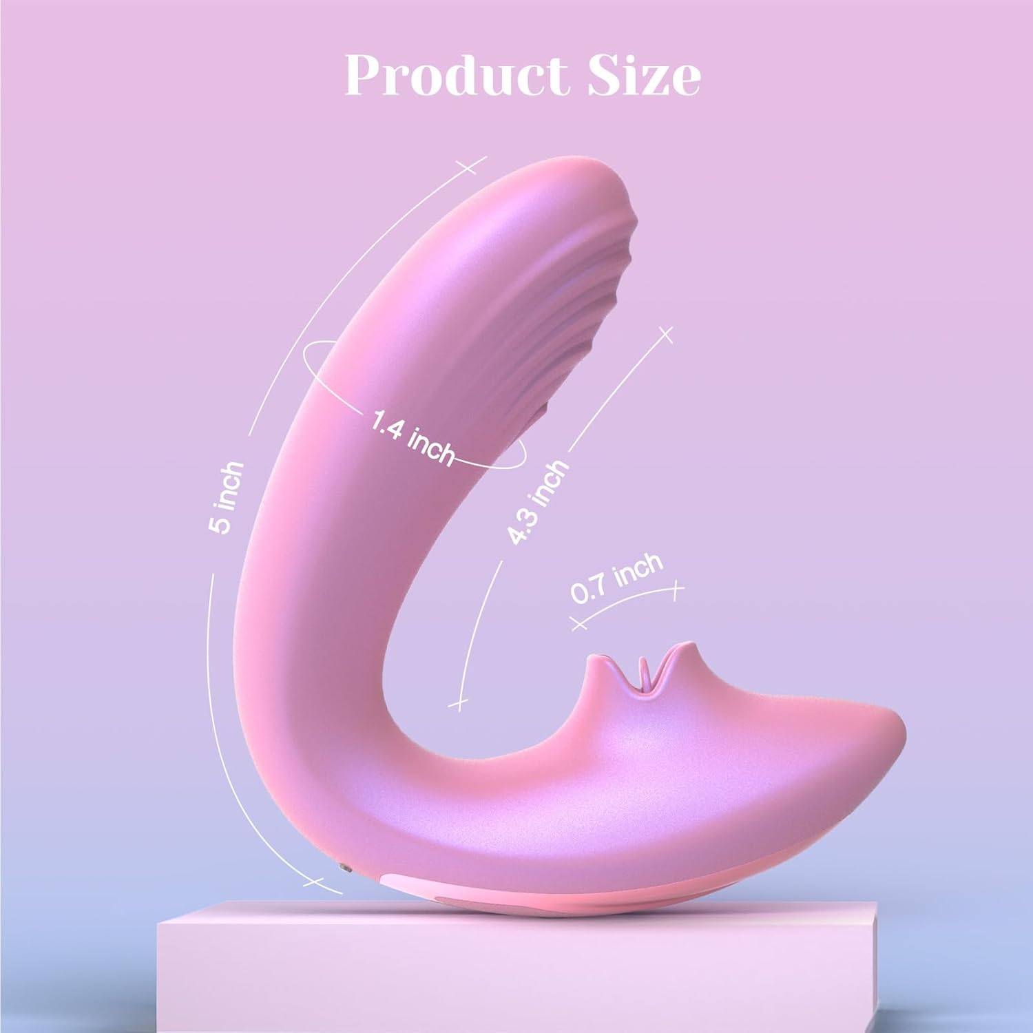 Tracy's Dog Clitoral Licking G Spot Vibrator, Tongue Adult Toys with Remote Control for Women Couple Play, Vibrating Sex Toy for Double Stimulation with 7 Licking & 10 Vibration Modes