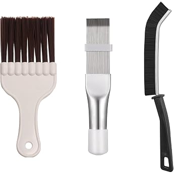 Lamellar Comb Pack of 3 Condenser Comb Dryer Stainless Steel Dryer Cleaning Brush Air Conditioning Comb Air Conditioning Comb Condenser Fin Comb for Cleaning Air Conditioners Refrigerators