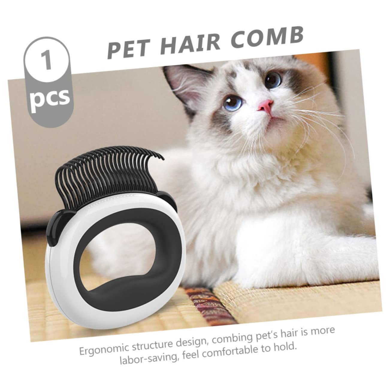 Toddmomy 5piezas Peine Para Gatos Adorable Cepillo De Cuidado Para Mascotas Diseño Antideslizante Para Eliminar Pelo Suelto y Enredos Para Establecer Vínculos Tu Mascota
