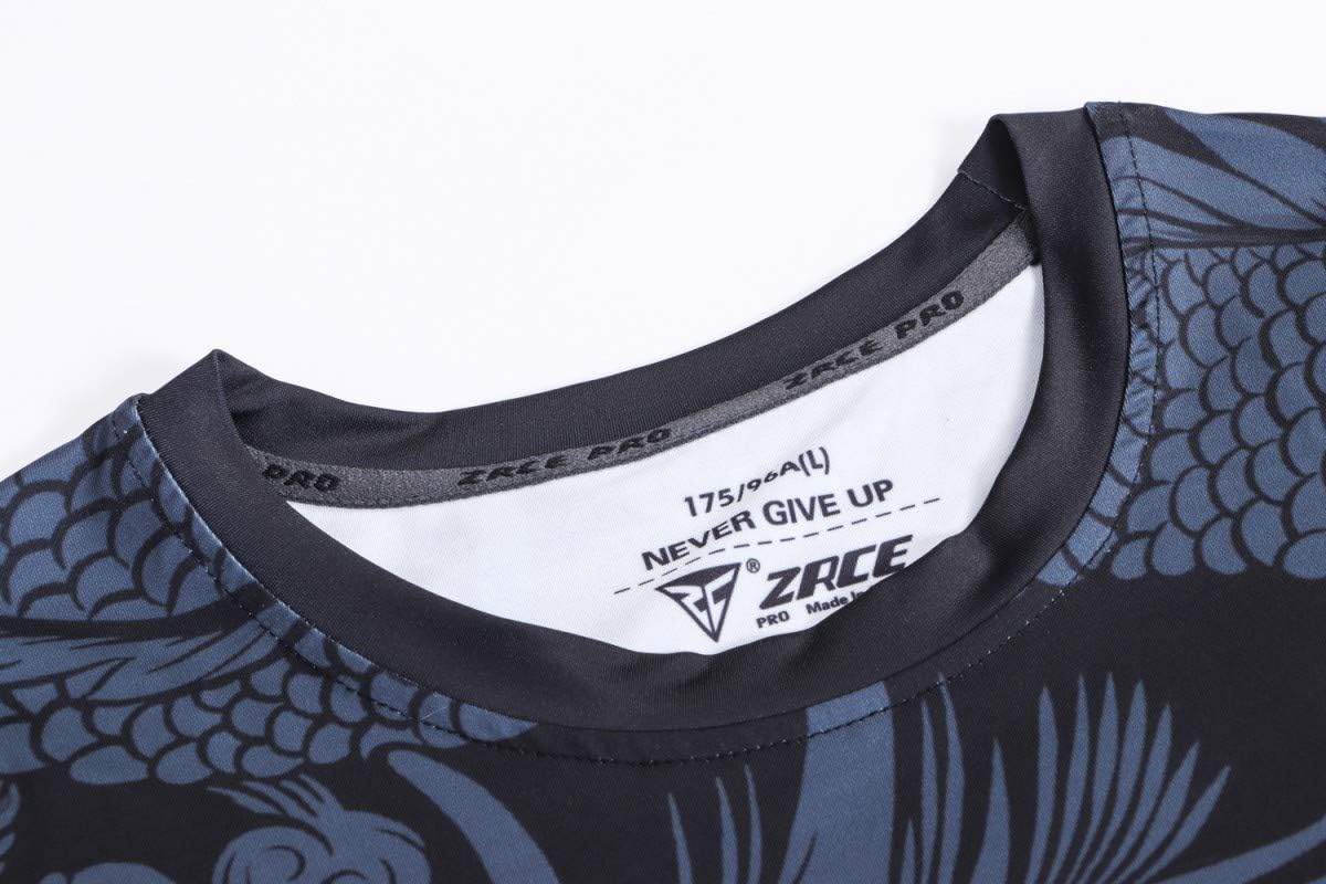 Red Plume Cool Dry Compression Long Sleeve Baselayer Athletic Sports T-Shirts/Compression Crew Neck Long Sleeve T-Shirts