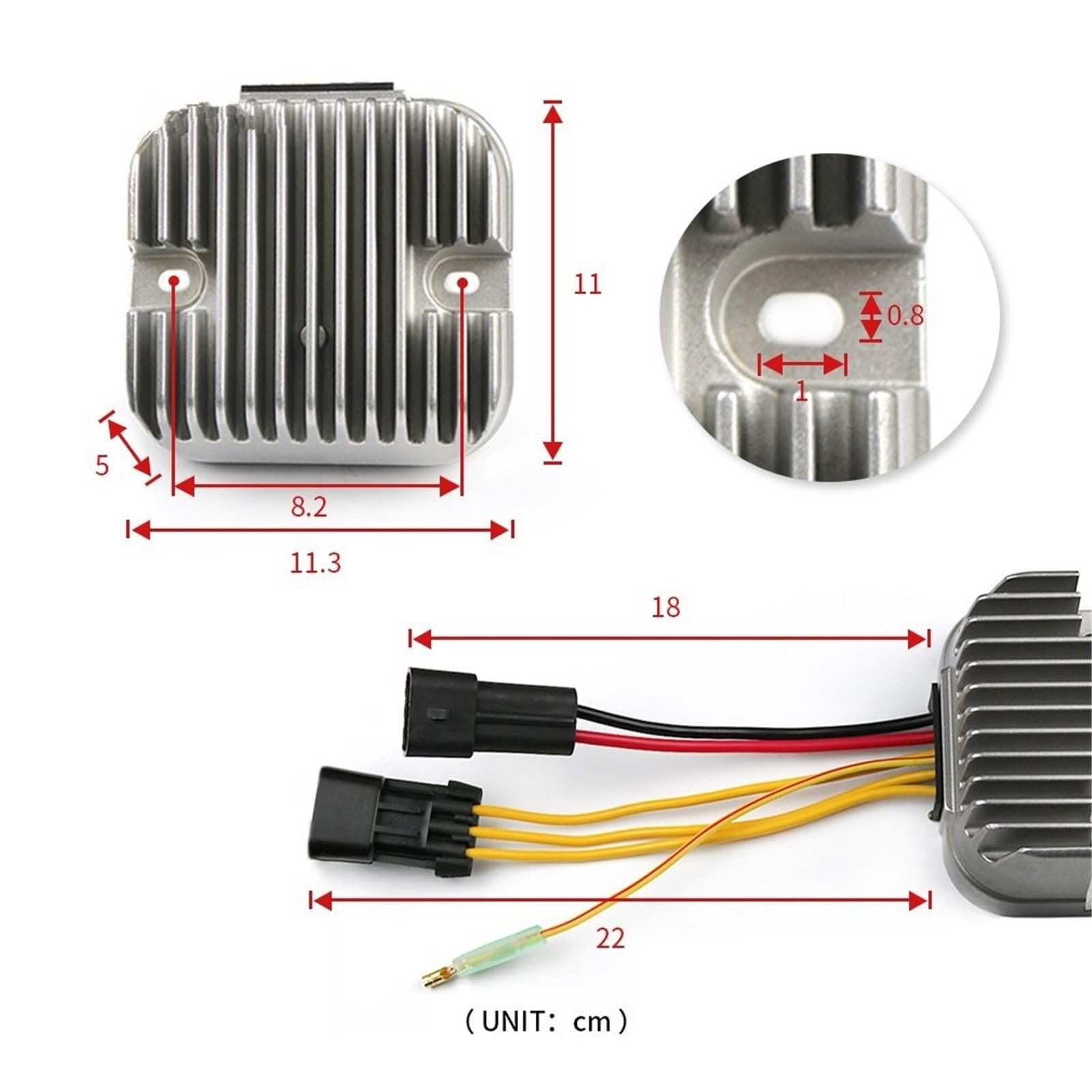Prostownik napięcia‌ Regulator napięcia prostownik pasujący do Polaris Ranger 500 800 Crew 800 4X4 Sportman 800 6X6 RZR800 RZRS800 RZR4 800 4012748 UTV