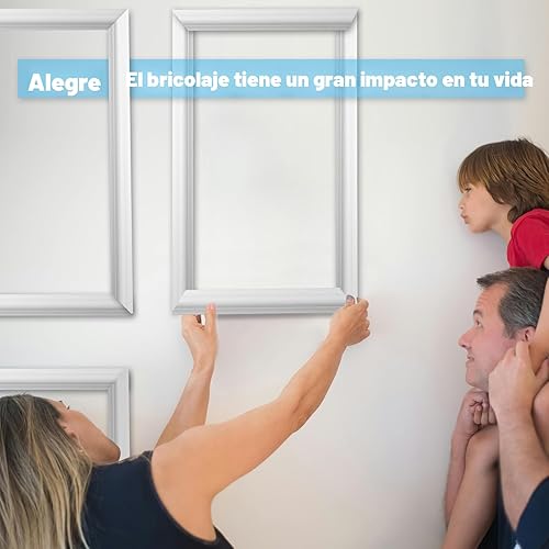 Miniatura 7 de Art3d - Juego de 6 molduras precortadas para pared, paneles de revestimiento listos para montar, para interior, sala de estar, dormitorio, se