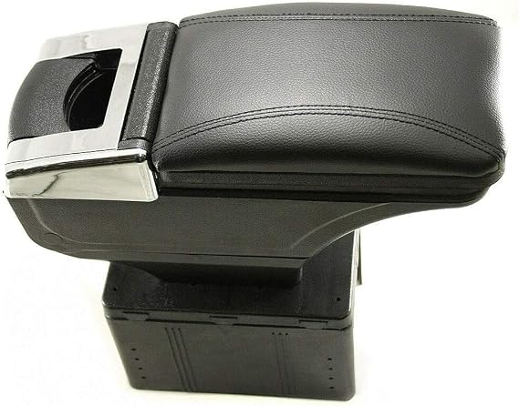 Autohobby AC485 Central Armrest Armrest Universal Console Centre Console Faux Leather Storage Box Black A B C G H J CC 3 4 5 6 7