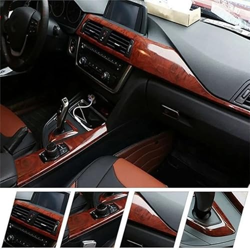 Miniatura 5 de Película de vinilo texturizado de grano de madera brillante para coche, impermeable, autoadhesiva, papel de contacto, decoración de bricolaje 3