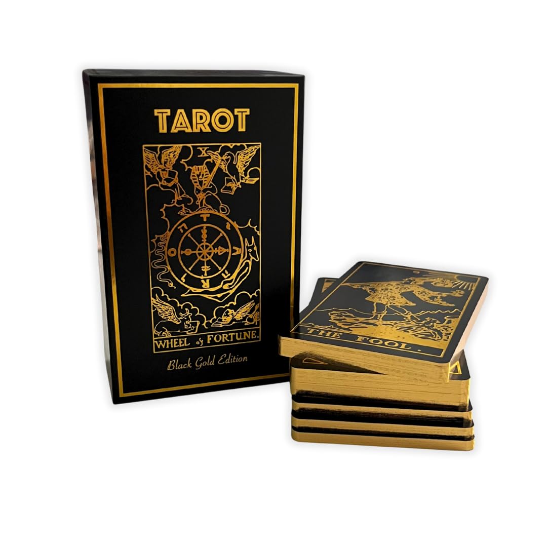 Amazon.com: Vieux Monde Express Black Gold Tarot Deck | Classic