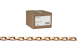 Campbell #8 Trade Low Carbon Steel Sash Chain (Copper Glo, 0.04" Diameter,...