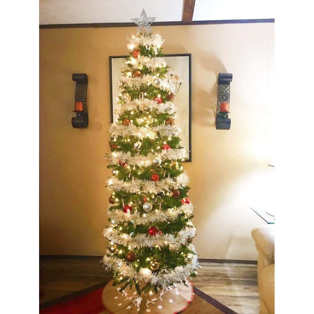 6.7 Feet Halloween Decorative Orange Tinsel with Jumbo Icon Accents