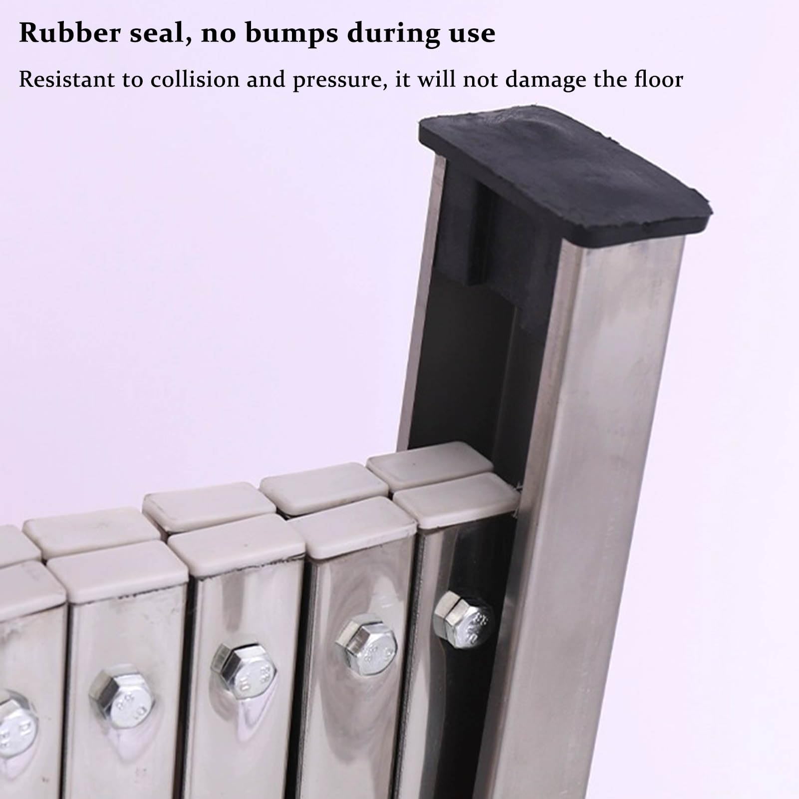 Barrière métallique Extensible - Clôture de sécurité Pliable pour Chantiers extérieurs, Jardin ou Cour, barrière Flexible, Portable et rétractable pour l'intérieur et l'extérieur